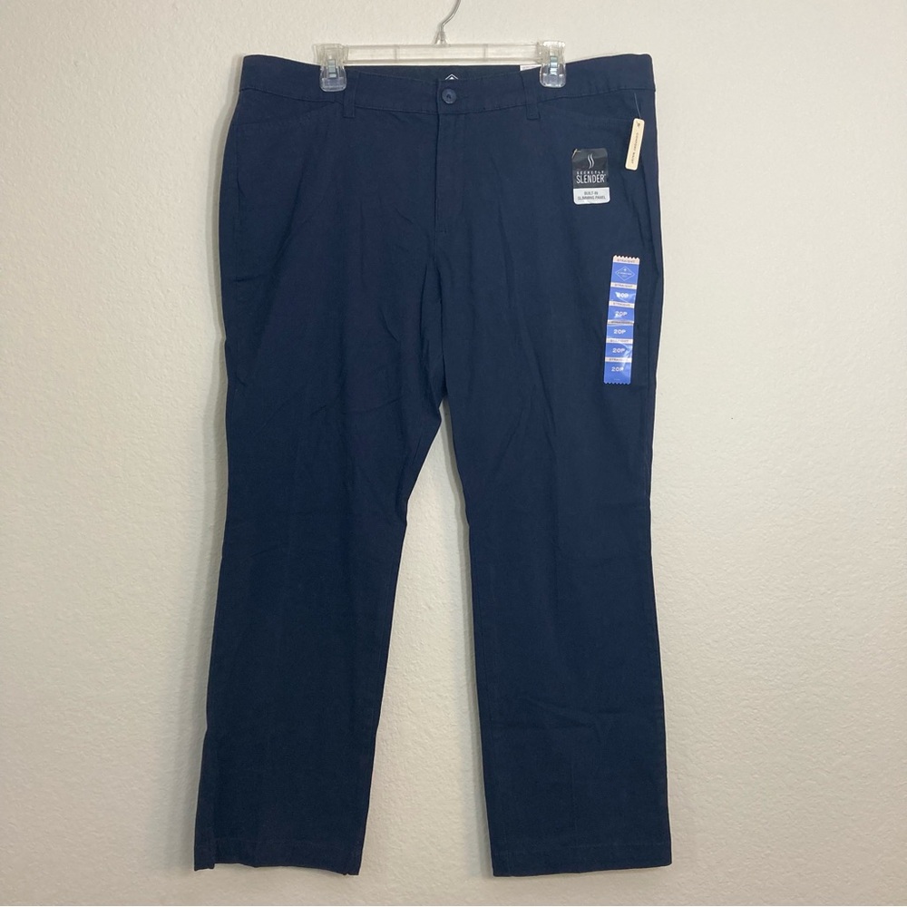 NWT St Johns Bay - Straight Leg Pants - Size 20P - Blue